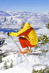 Skiier Jumping